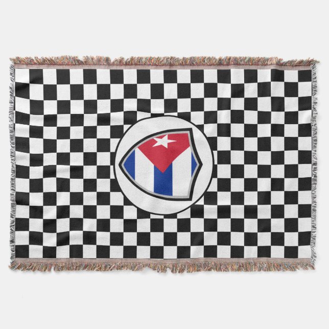 Manta Cuba flag throw blanket (Anverso)