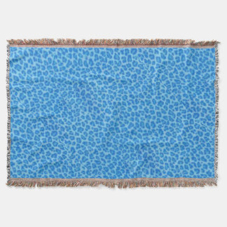 Manta Cubierta de la piel del leopardo azul