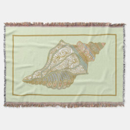 Manta Cubierta marina - conchas de playa oceánicas