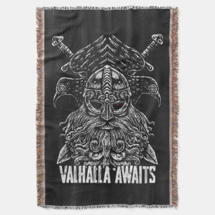 Manta Cuervos de Odín Mitología vikinga Valhalla espera