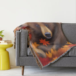 Manta Cuidada Funda de Lanzamiento de Oso Pequeño