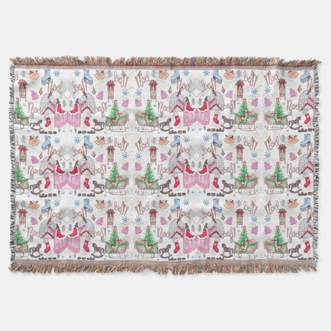 Manta Cuidados Navidades Hadas Tale Hand Pintado (Anverso)