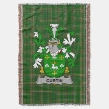 Curtin irlandés o McCurtin escudo de armas de la f