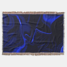 Manta Curvas azules y ondas en imagen azul oscuro