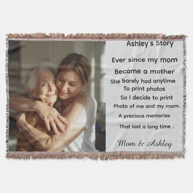 Manta Custom personalized photo message for Mother's Day (Anverso)