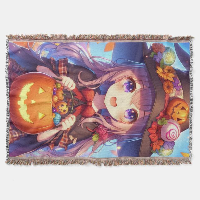 Manta Cute Anime Halloween Witch (Anverso)