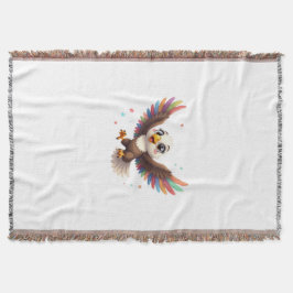 Manta Cute Cartoon Eagle Flying – Friendly Vector Art