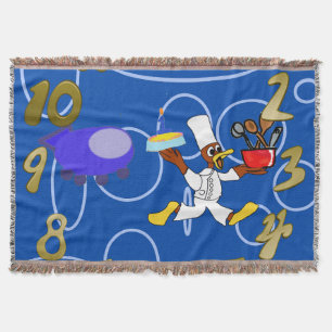 Manta Cute Chef Ducky Kazoo Blue Circles
