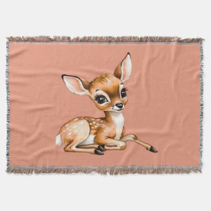 Manta Cute Doe Chilling Out, Deer Lover Gift,
