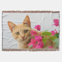 Manta Cute Ginger Kitten te vigila