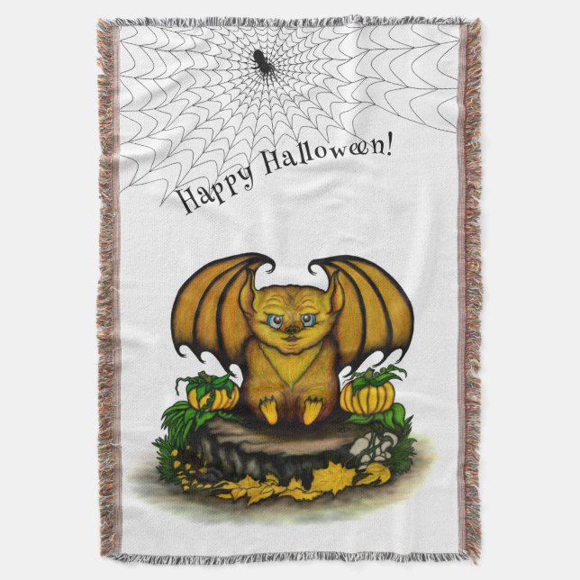 Manta Cute Halloween Bat (Frente vertical)