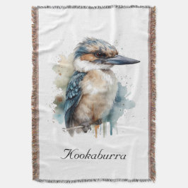Manta Cute Kookaburra en una sucursal, personalizado