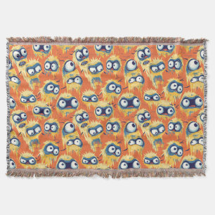Manta Cute Monstruo de Halloween Amarillo Naranja