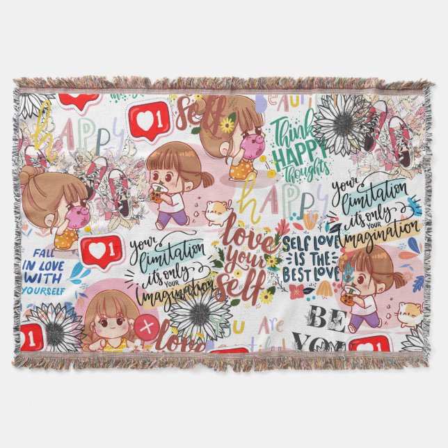 Manta Cute Motivational – Positive Quote Kawaii  (Anverso)