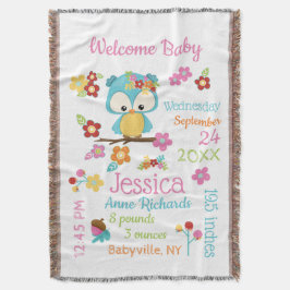 Manta Cute Woodland Owl Baby Girl Record Stats