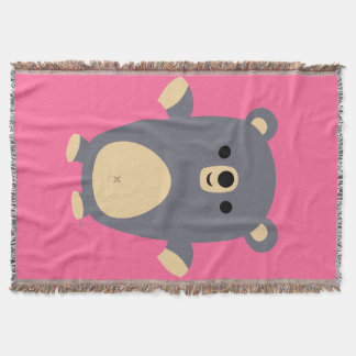 Manta Cuto Gran Personalizado Azul Bear Thamel