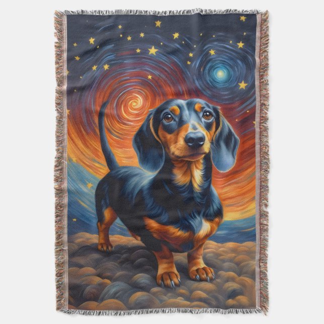 Manta Dachshund Artsy (Frente vertical)