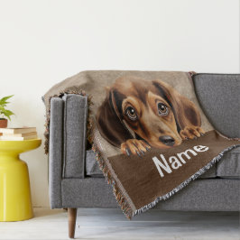 Manta Dachshund Peeking Puppy Dog Mascota