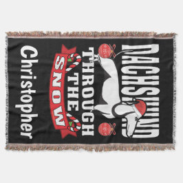 Manta Dachshund Personalizado A Través De La Fiesta De L