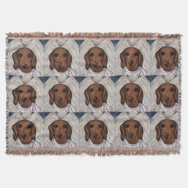 Manta Dachshund Rojo (Anverso)