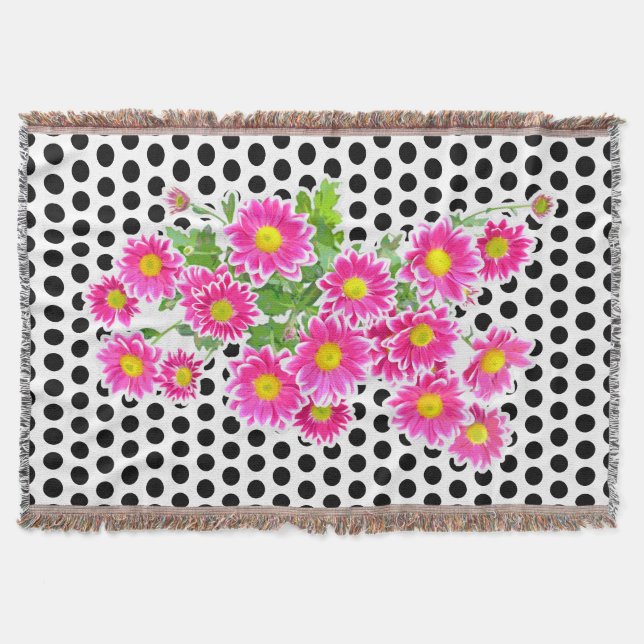 Manta Daisies rosados / Asters Bouquet + tus ideas (Anverso)