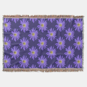 Manta Daisy Flower Blanket Purple Daisies Throw Blanket