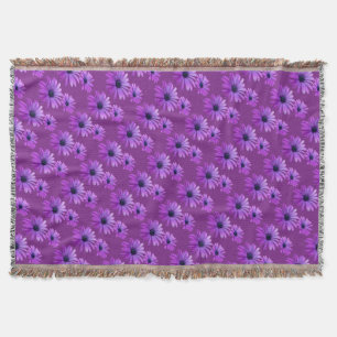 Manta Daisy Flower Blanket Purple Daisies Throw Blanket
