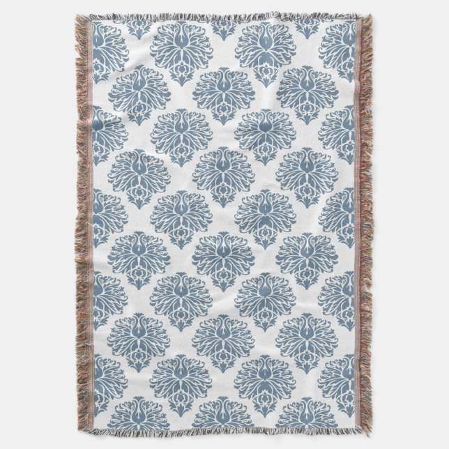 Manta Damasco Gray Elegant Francés (Frente vertical)