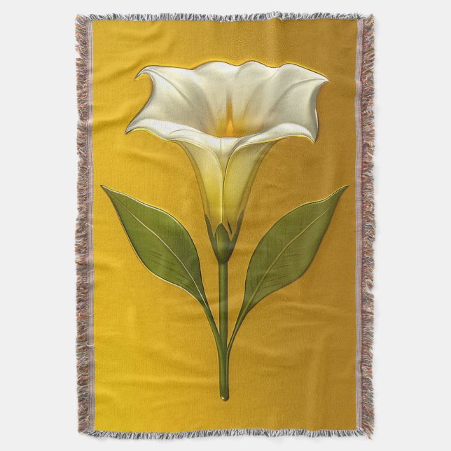 Manta Datura (Stechapfel) – Botanischer Metall Kontrast (Frente vertical)