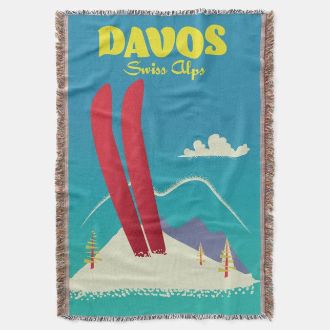 Manta Davos Alpes suizos (Frente vertical)