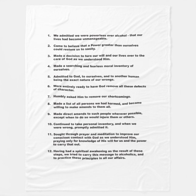 Manta de 12 pasos (Anverso)