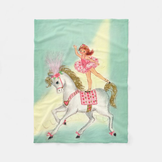 Manta de caballo del chica del acróbata de la (Anverso)