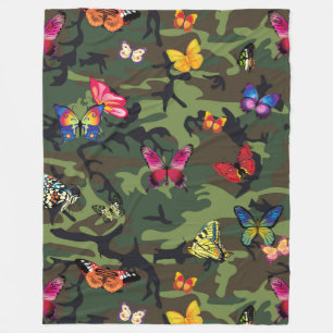 manta de camuflaje de mariposa