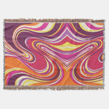 Manta de cinta Aurora – Diseño abstracto vintage