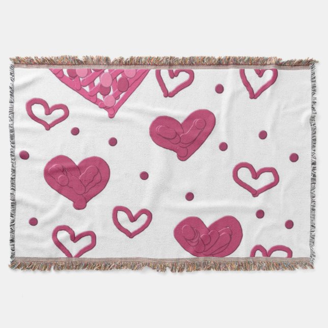 Manta de Corazones Encantadores (Anverso)