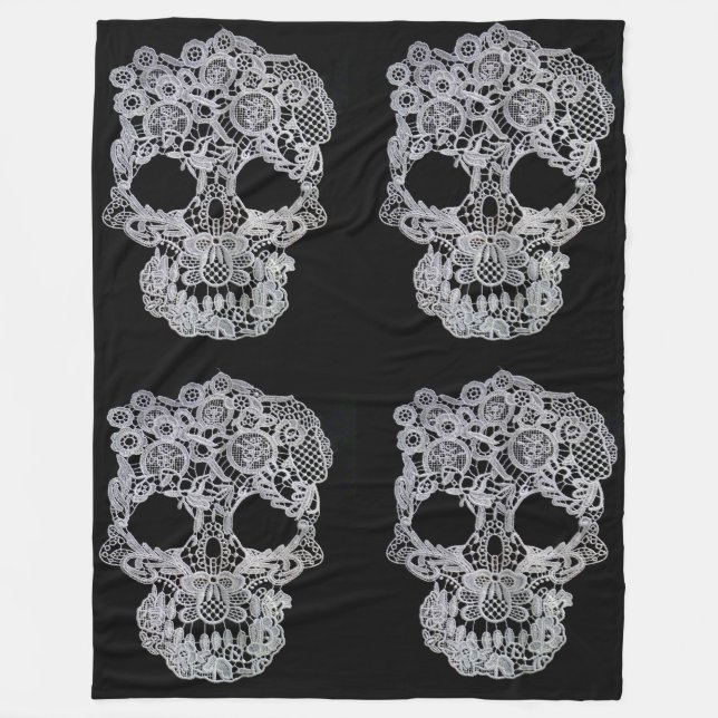 Manta de cráneo crochet (Anverso)