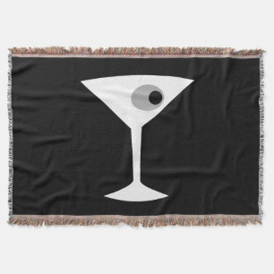 Manta de cristal Noir del tiro de Martini de la