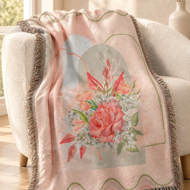 Manta de diseño de flores boho (Subido por el creador)