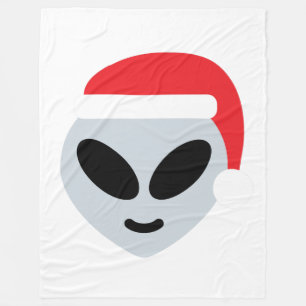 manta de emoji alienígena de santa claus