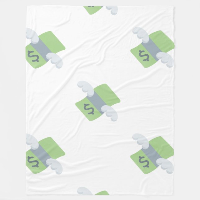 manta de emoji de dinero volante (Anverso)