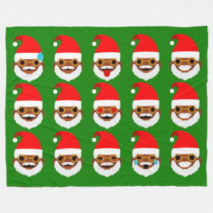 manta de emoticonos de la emoji de santa africana