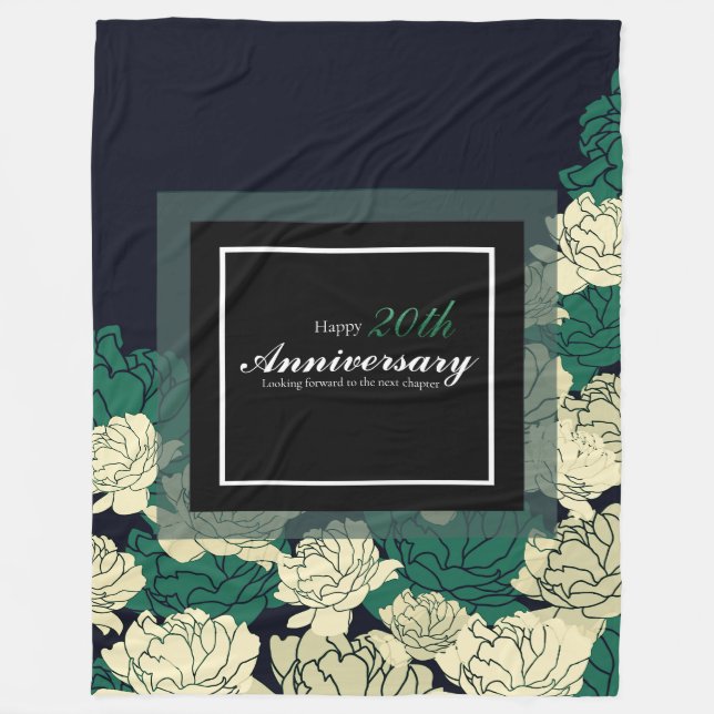 Manta de faja verde esmeralda 20 aniversario (Anverso)