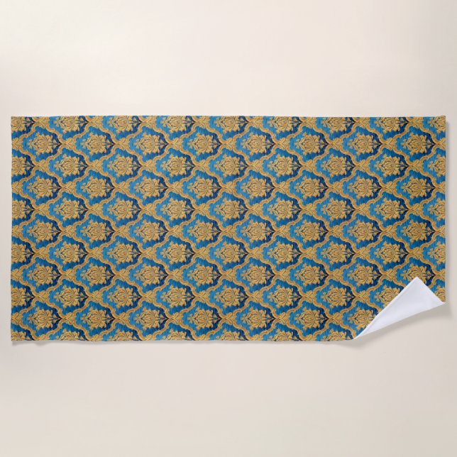 Manta de felpa con estampado ornamentado (Anverso)