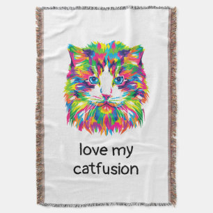 Manta de felpa para gato Love My Catfusion