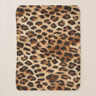 Manta de felpa Sherpa con estampado de animal leop