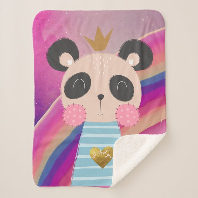 Manta de felpa Sherpa suave para bebé: diseño de K (Anverso)