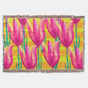 Manta de flores de tulipanes Pinik