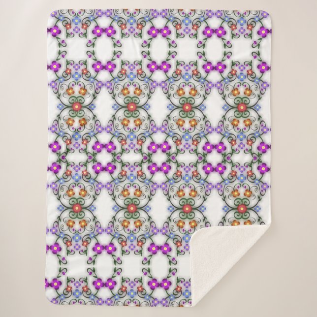 manta de flores ornamentales (Anverso)