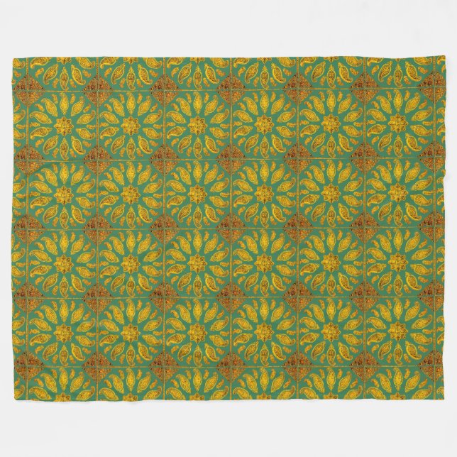 Manta de Forro polar con mandala (Frente (Horizontal))