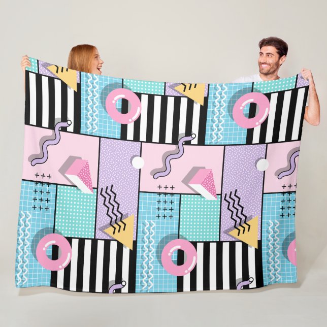 Manta de forro polar Memphis Party (In situ)